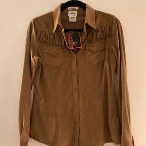 Ariat Micro Suede Fringe Shirt